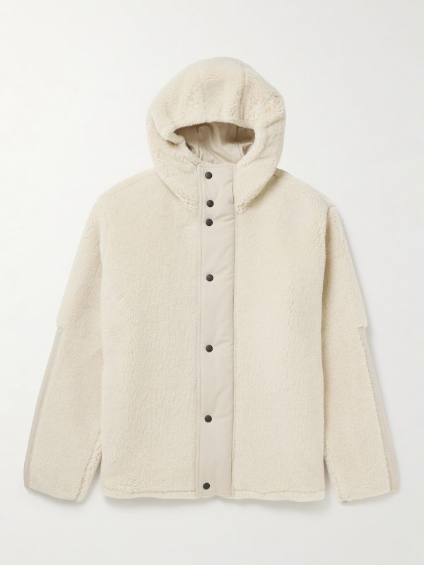 Shell-Trimmed Cashmere and Silk-Blend Fleece Jacket Shell-Trimmed Cashmere and Silk-Blend Fleece Jacket
