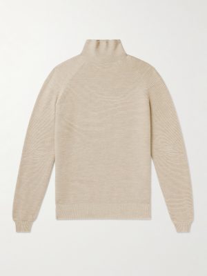 Slim-Fit Virgin Wool-Blend Rollneck Ski Base Layer