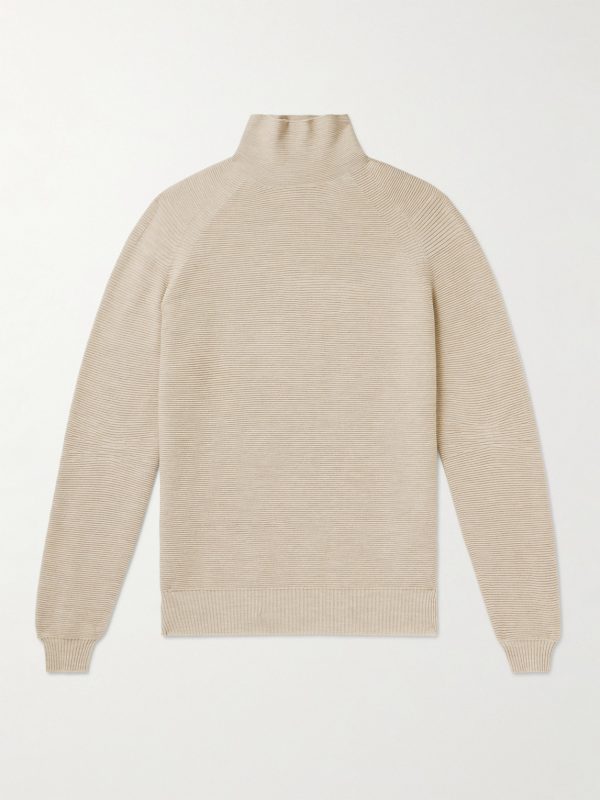 Slim-Fit Virgin Wool-Blend Rollneck Ski Base Layer Slim-Fit Virgin Wool-Blend Rollneck Ski Base Layer