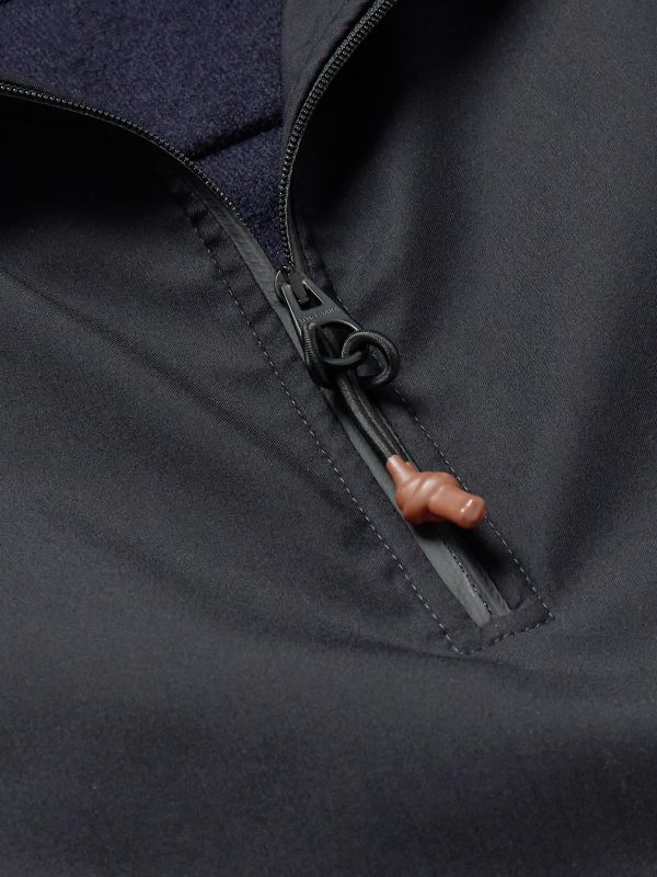 Cashmere and Virgin Wool-Blend Shell Half-Zip Sweatshirt - CU