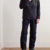 Cashmere and Virgin Wool-Blend Shell Half-Zip Sweatshirt - OU