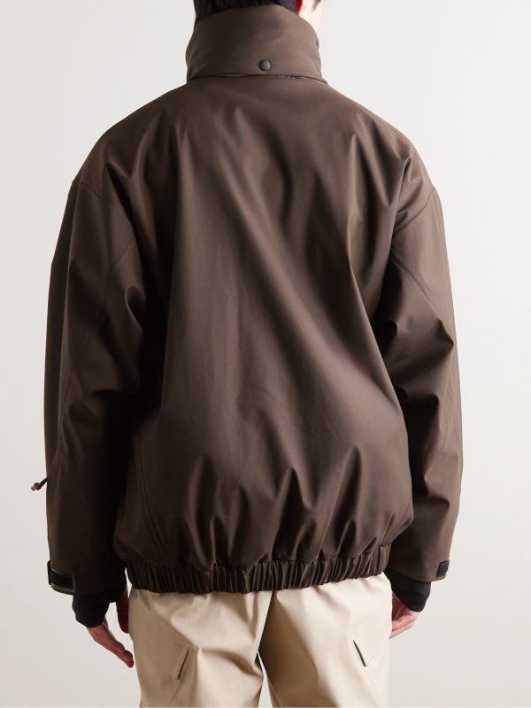 Lech Padded Storm System® Virgin Wool-Blend Hooded Ski Jacket - BK