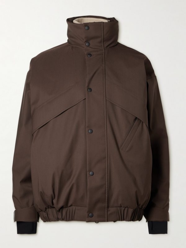 Lech Padded Storm System® Virgin Wool-Blend Hooded Ski Jacket