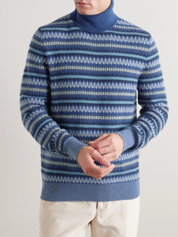 Fair Isle Cashmere Rollneck Sweater - FR
