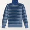Fair Isle Cashmere Rollneck Sweater