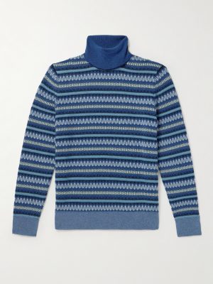 Fair Isle Cashmere Rollneck Sweater