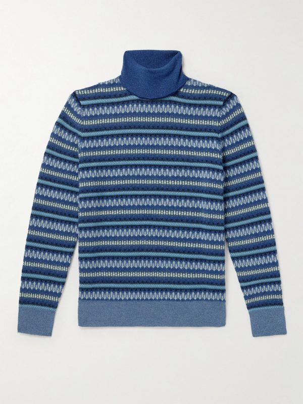 Fair Isle Cashmere Rollneck Sweater