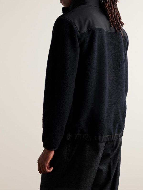 Meribel Panelled Shell and Cashmere Jacket - BK