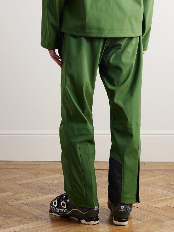 Straight-Leg Belted Wool-Blend Ski Pants - BK Straight-Leg Belted Wool-Blend Ski Pants - BK