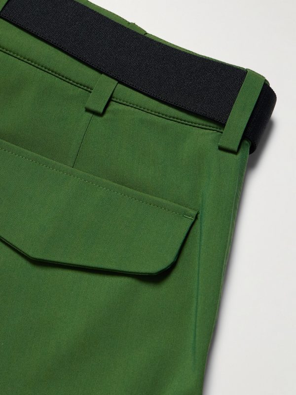 Straight-Leg Belted Wool-Blend Ski Pants - CU Straight-Leg Belted Wool-Blend Ski Pants - CU