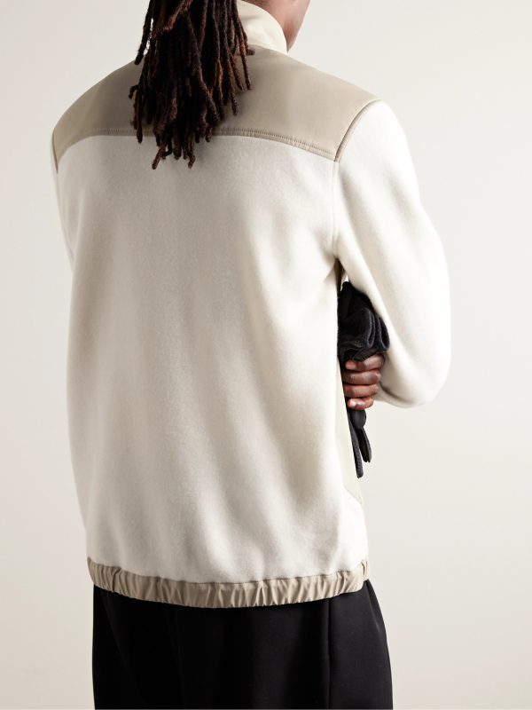 Meribel Panelled Shell and Cashmere Jacket - BK Meribel Panelled Shell and Cashmere Jacket - BK