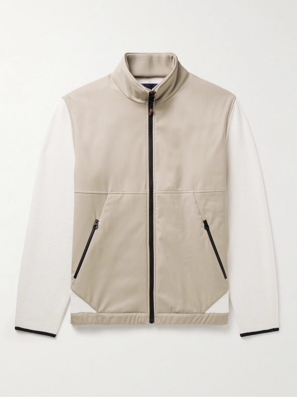 Meribel Panelled Shell and Cashmere Jacket Meribel Panelled Shell and Cashmere Jacket