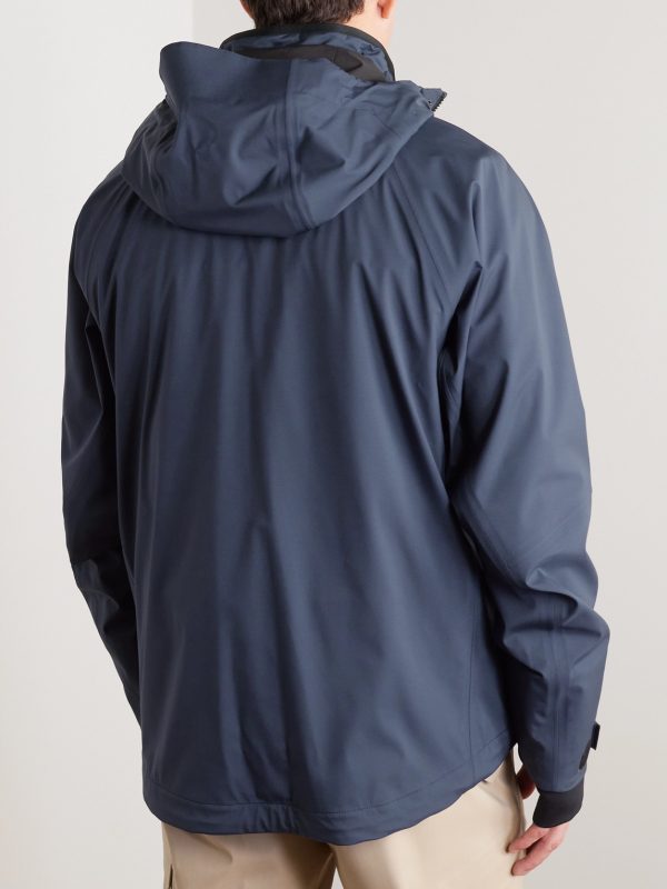 Zurs Ribbed Knit-Trimmed Shell Hooded Ski Jacket - BK Zurs Ribbed Knit-Trimmed Shell Hooded Ski Jacket - BK
