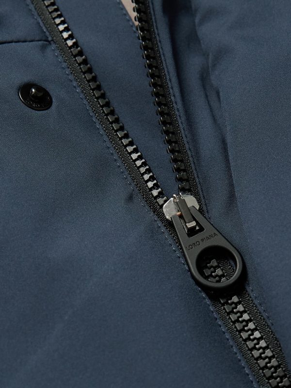 Zurs Ribbed Knit-Trimmed Shell Hooded Ski Jacket - CU Zurs Ribbed Knit-Trimmed Shell Hooded Ski Jacket - CU