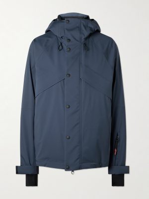Zurs Ribbed Knit-Trimmed Shell Hooded Ski Jacket Zurs Ribbed Knit-Trimmed Shell Hooded Ski Jacket