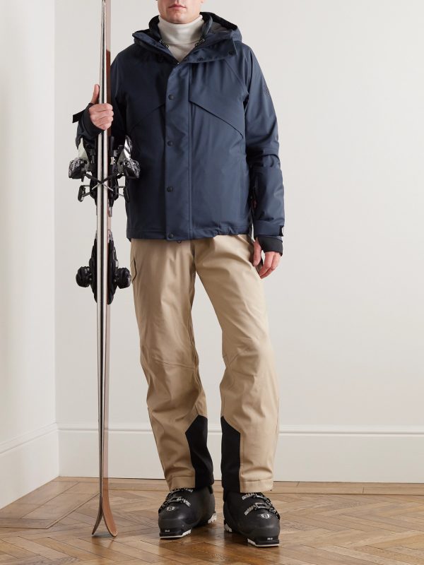 Zurs Ribbed Knit-Trimmed Shell Hooded Ski Jacket - OU Zurs Ribbed Knit-Trimmed Shell Hooded Ski Jacket - OU