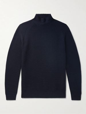 Lupetto Slim-Fit Ribbed Wish® Virgin Wool-Blend Rollneck Ski Base Layer