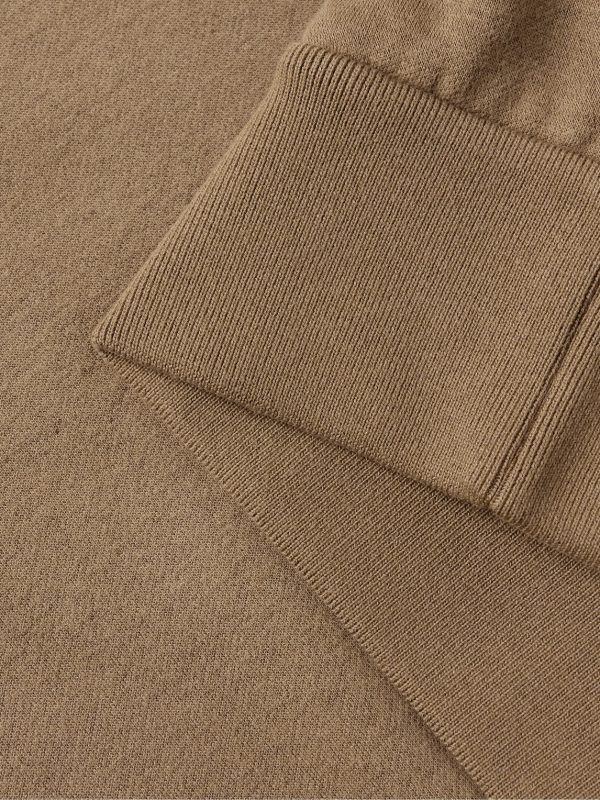 Leather-Trimmed Cotton-Blend Jersey Sweatshirt - CU