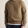 Leather-Trimmed Cotton-Blend Jersey Sweatshirt - FR