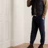 Leather-Trimmed Cotton-Blend Jersey Sweatshirt - OU