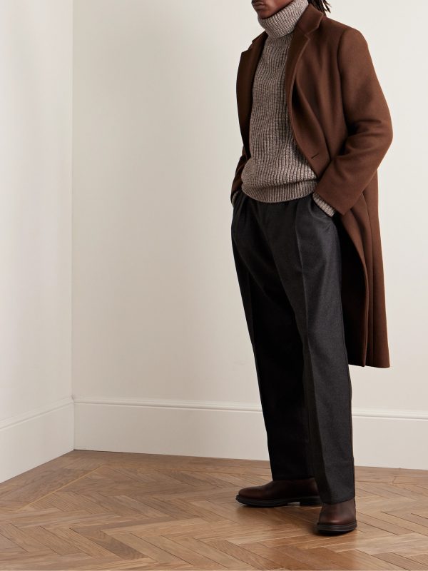 Ribbed Cotton, Yak and Virgin Wool-Blend Rollneck Sweater - OU Ribbed Cotton, Yak and Virgin Wool-Blend Rollneck Sweater - OU