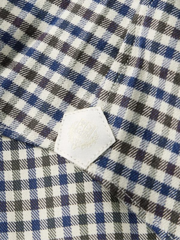 Logo-Appliquéd Checked Cotton-Flannel Shirt - CU Logo-Appliquéd Checked Cotton-Flannel Shirt - CU
