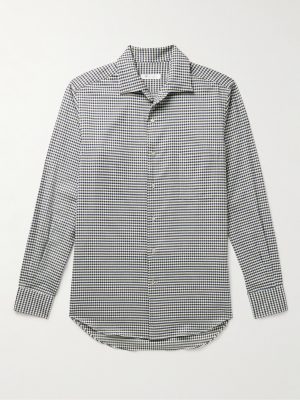 Logo-Appliquéd Checked Cotton-Flannel Shirt Logo-Appliquéd Checked Cotton-Flannel Shirt