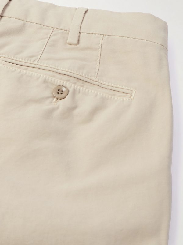 Slim-Fit Cotton-Blend Trousers - CU Slim-Fit Cotton-Blend Trousers - CU