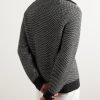 Cashmere and Cotton-Blend Half-Zip Sweater - BK Cashmere and Cotton-Blend Half-Zip Sweater - BK