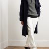 Cashmere and Cotton-Blend Half-Zip Sweater - OU Cashmere and Cotton-Blend Half-Zip Sweater - OU