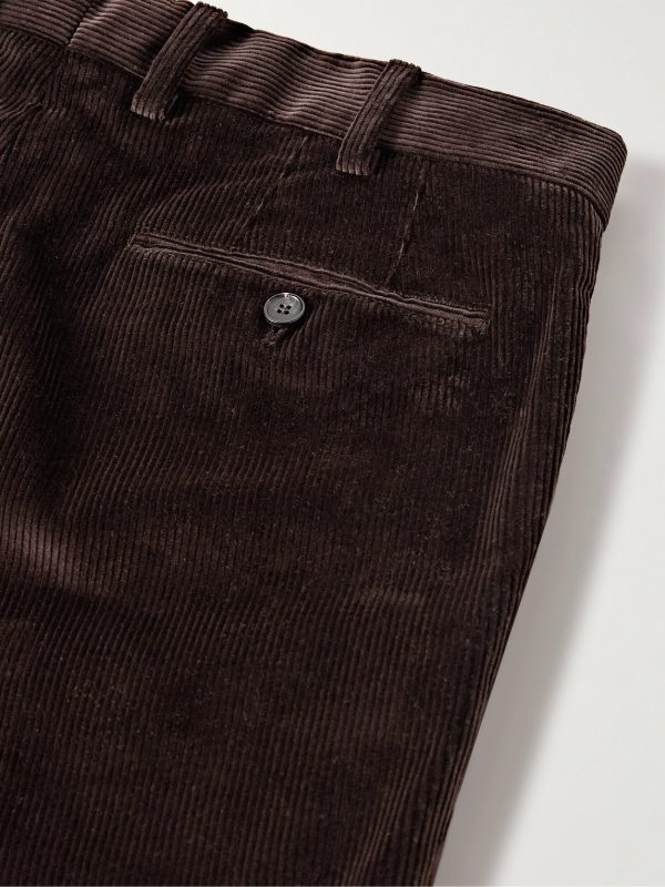 Straight-Leg Cotton-Corduroy Trousers - CU Straight-Leg Cotton-Corduroy Trousers - CU