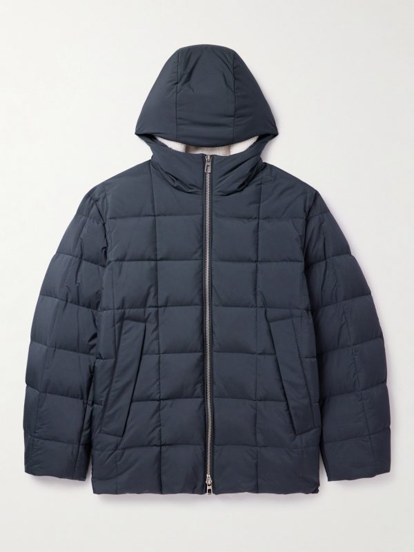 Quilted Shell Down Hooded Jacket Quilted Shell Down Hooded Jacket