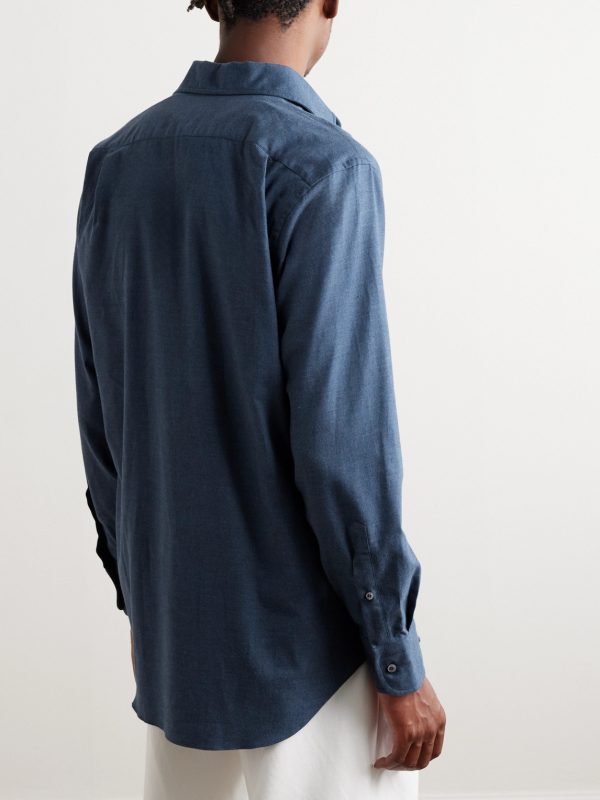 André Cotton-Flannel Shirt - BK André Cotton-Flannel Shirt - BK