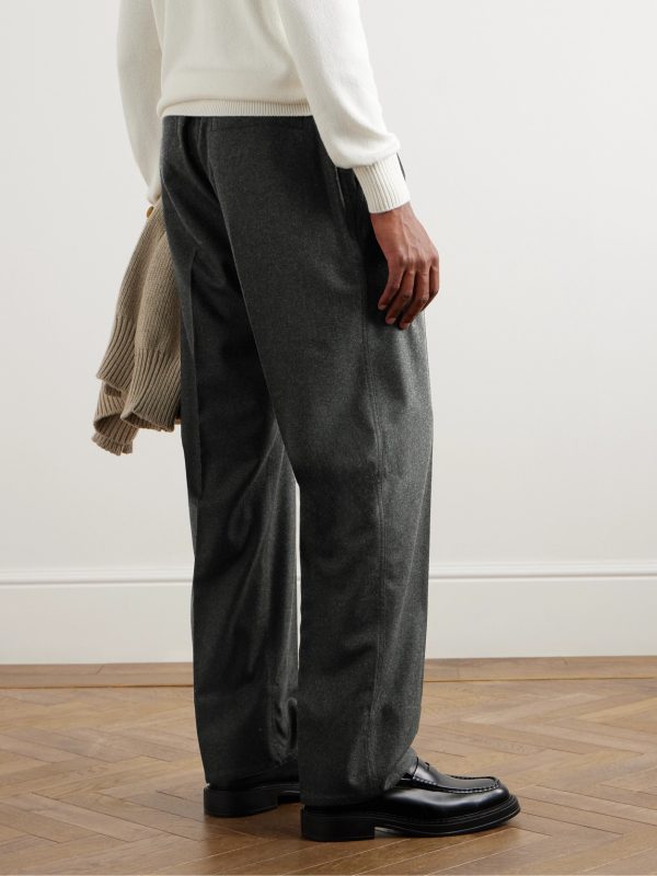 Reinga Straight-Leg Wish® Wool and Cashmere-Blend Trousers - BK Reinga Straight-Leg Wish® Wool and Cashmere-Blend Trousers - BK