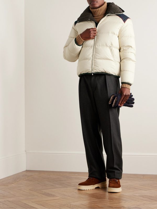 Slim-Fit Reversible Quilted Shell Down Jacket - OU Slim-Fit Reversible Quilted Shell Down Jacket - OU