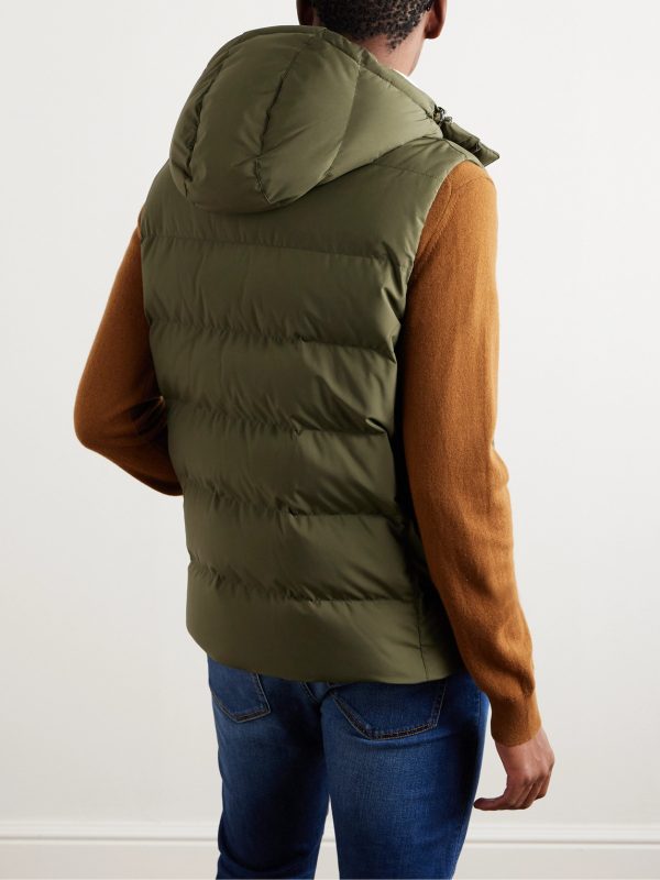 Quilted Padded Shell Hooded Gilet - BK Quilted Padded Shell Hooded Gilet - BK