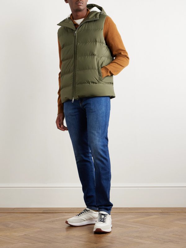Quilted Padded Shell Hooded Gilet - OU Quilted Padded Shell Hooded Gilet - OU