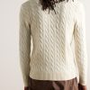 Slim-Fit Cable-Knit Wool and Cashmere-Blend Sweater - BK