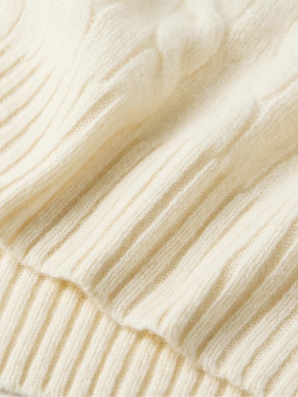 Slim-Fit Cable-Knit Wool and Cashmere-Blend Sweater - CU