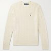 Slim-Fit Cable-Knit Wool and Cashmere-Blend Sweater