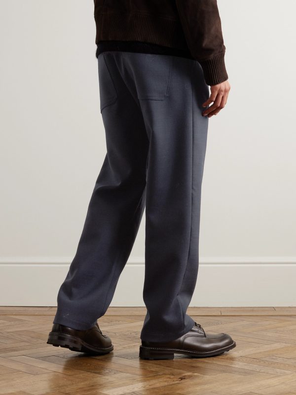 + Throwing Fits Garret 1684 Straight-Leg Twill Trousers - BK + Throwing Fits Garret 1684 Straight-Leg Twill Trousers - BK