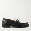 Jacques Two-Tone Leather Penny Loafers