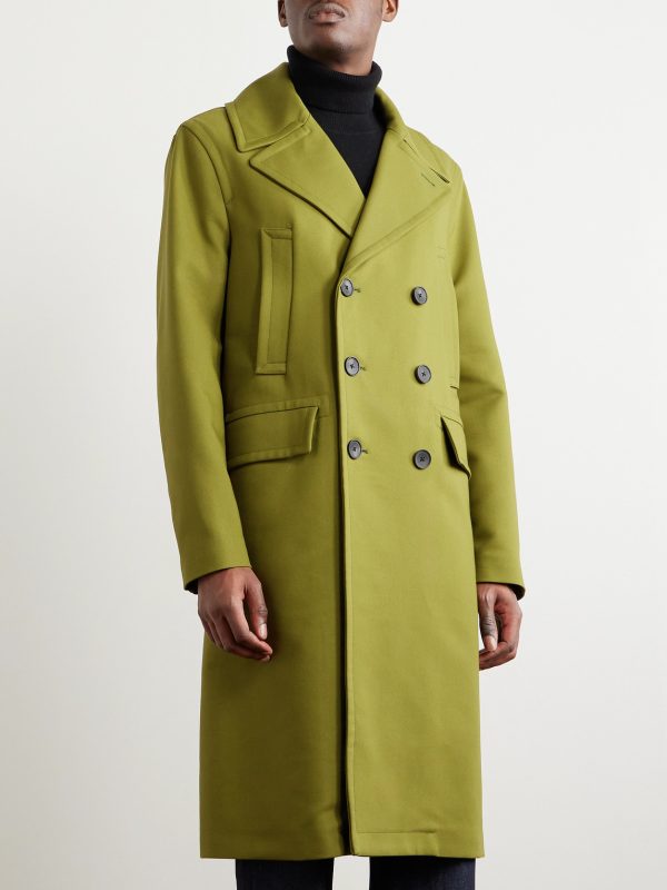 Great Double-Breasted Woven Coat - FR Great Double-Breasted Woven Coat - FR