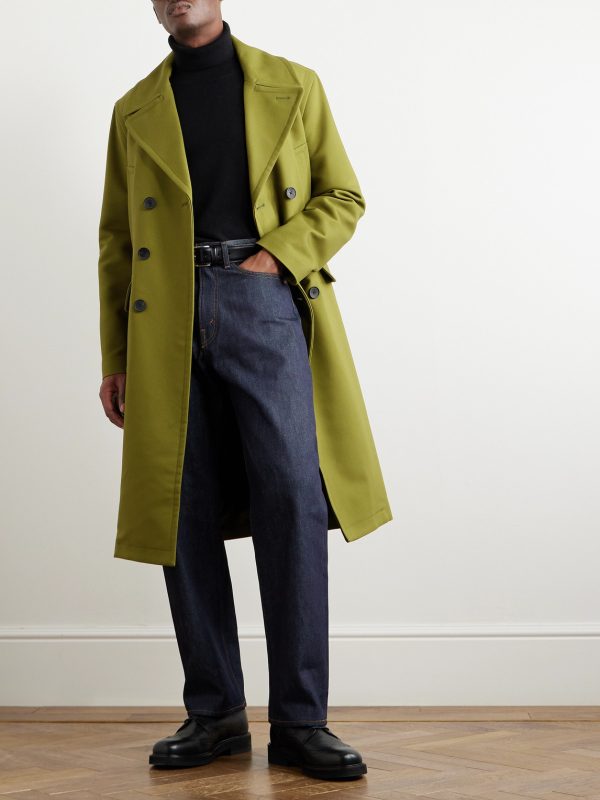 Great Double-Breasted Woven Coat - OU Great Double-Breasted Woven Coat - OU