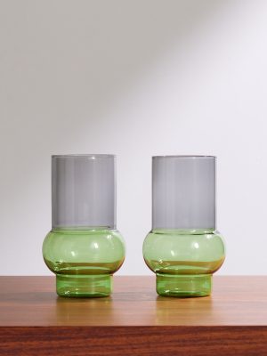 Set of Two Bump Short Glasses Set of Two Bump Short Glasses