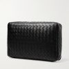 Intrecciato Leather Shirt Holder - BK Intrecciato Leather Shirt Holder - BK