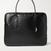 Large Intrecciato Embellished Leather Briefcase Large Intrecciato Embellished Leather Briefcase