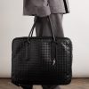 Large Intrecciato Embellished Leather Briefcase - OU Large Intrecciato Embellished Leather Briefcase - OU