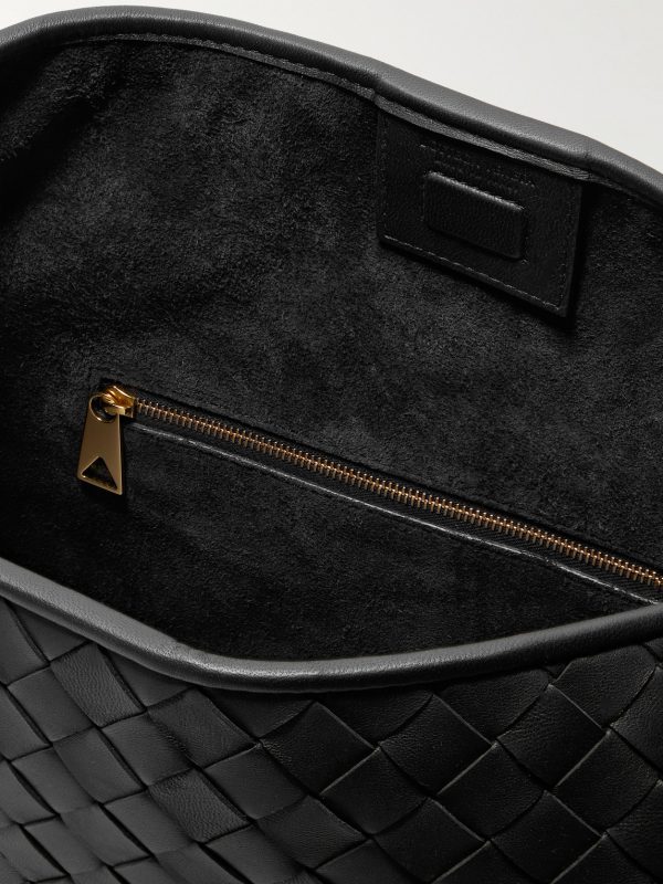 Sardine Hobo Embellished Intrecciato Leather Tote Bag - E1 Sardine Hobo Embellished Intrecciato Leather Tote Bag - E1