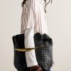 Sardine Hobo Embellished Intrecciato Leather Tote Bag - OU Sardine Hobo Embellished Intrecciato Leather Tote Bag - OU